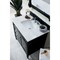 James Martin Vanities Brittany 36in Single Vanity, Black Onyx w/ 3 CM Carrara Marble Top 650-V36-BKO-3CAR - alternate 3